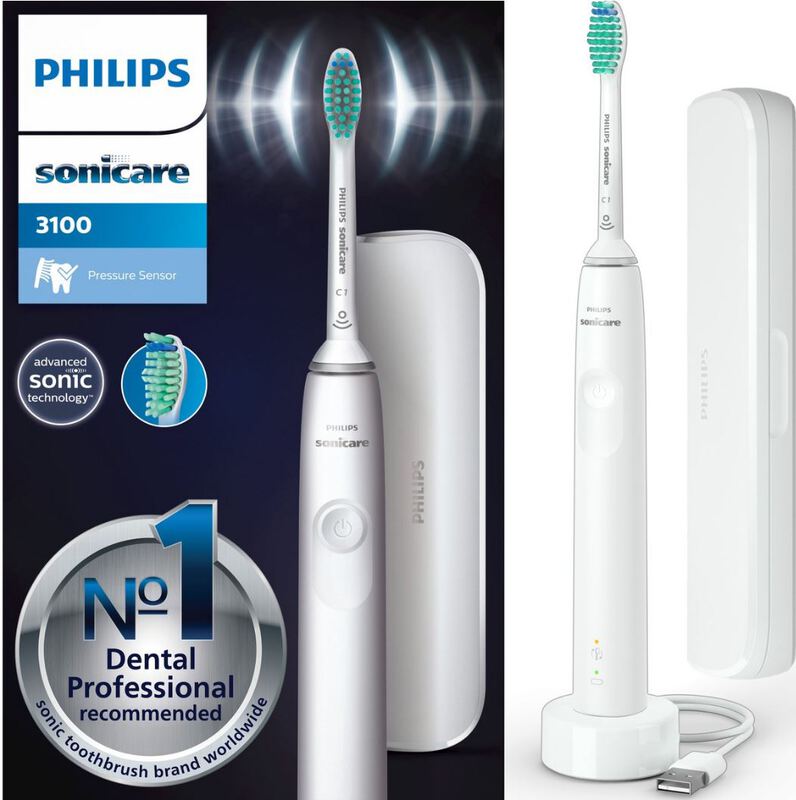 Sonicare 3100 elektrische borstel wit hx3673/13