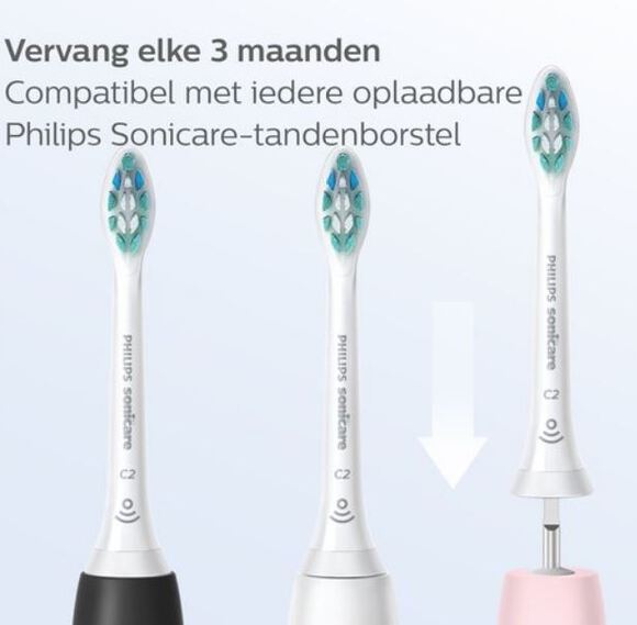 Sonicare w2 optimal white hx6064/10 opzetb. wit