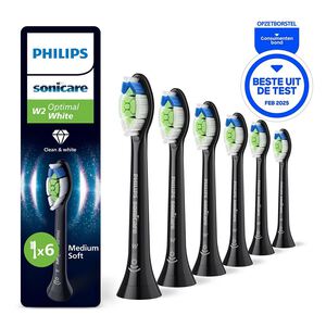 sonicare w2 optimal white hx6066/88 opzetb. zwart