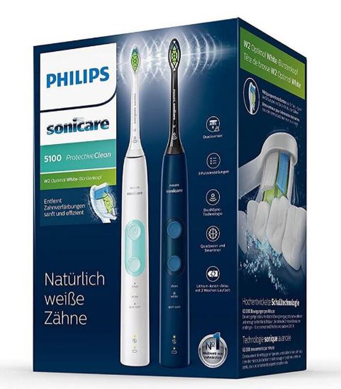 Sonicare 5100 protective clean wit en blauw