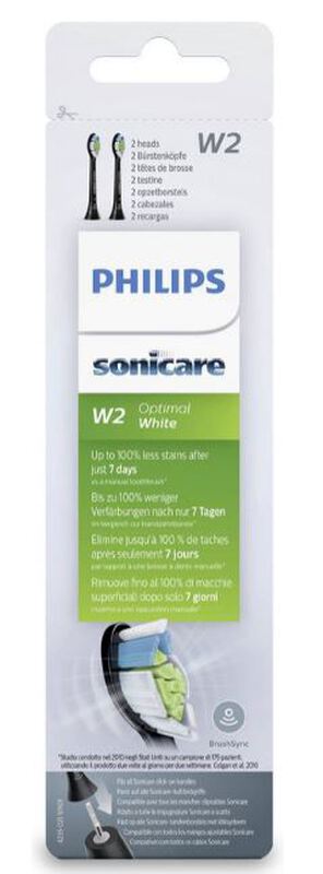 Sonicare w2 optimal white hx6062/13 opzetb. zwart
