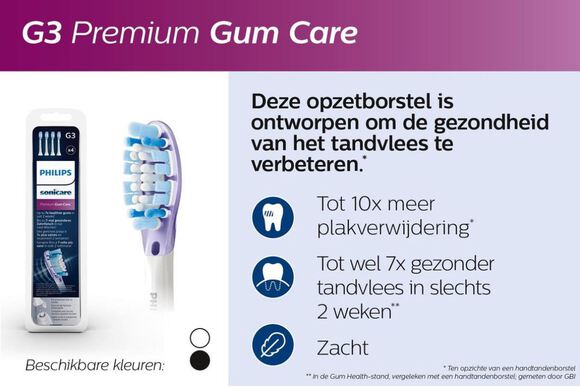 Sonicare g3 premium gum c. hx9054/33 opzetb. zwart