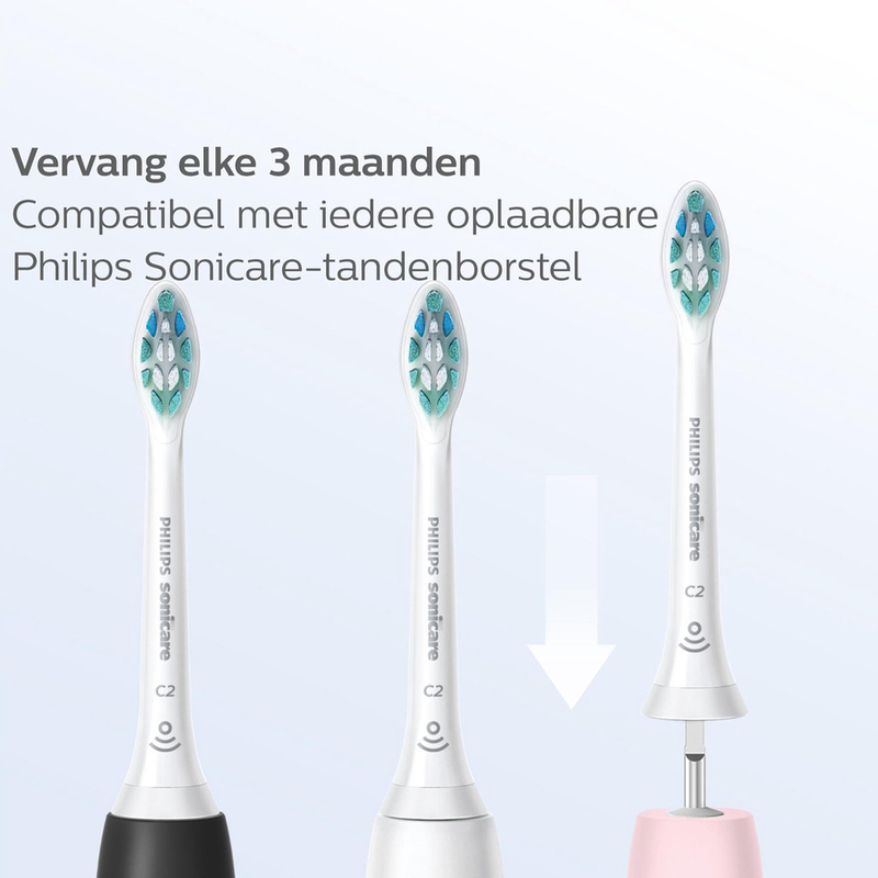 Sonicare w2 optimal white hx6062/10 opzetb. wit