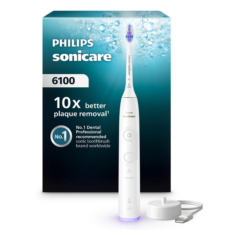 Sonicare 6100 elektrische borstel wit hx7400/01