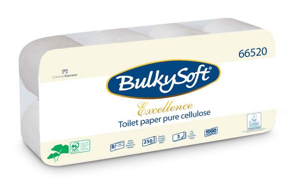 Bulkysoft excellence toiletpapier 3-l 250 vel