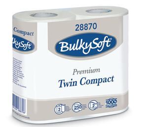 bulkysoft premium twinpack keukenrol 21,5cm 55mtr