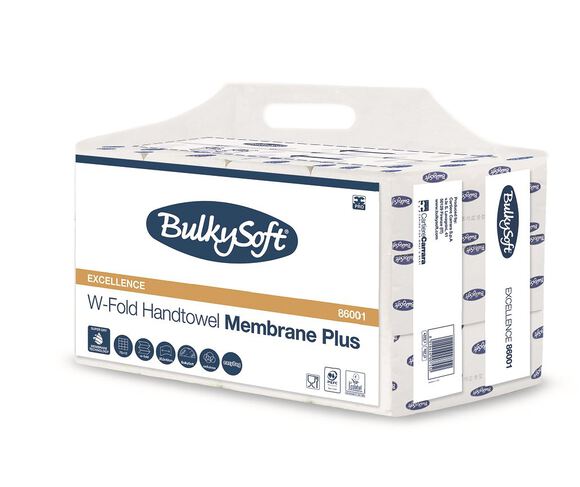 Bulkysoft handdoekjes w-fold 20,5x42cm 3-l