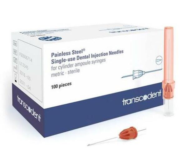 Transcodent su injectienaalden 25g 0,5/42mm rood