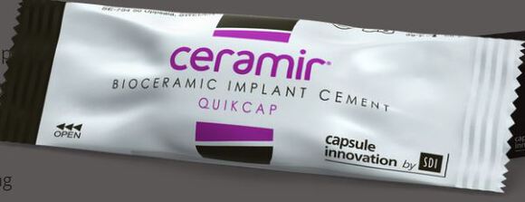 Ceramir bioceramic implant cement quikcap