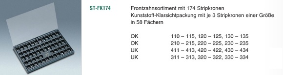 Frasaco stripkroon assortiment st-fk174