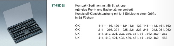 Frasaco stripkronen compact assortiment st-fbk58