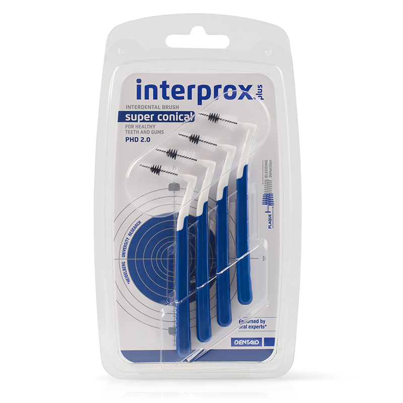 Interprox plus phd 2,0 super conical blauw blister
