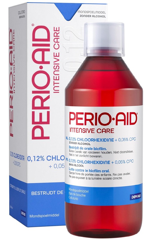 Perio aid intensive care blauw mondspoeling 0.12%