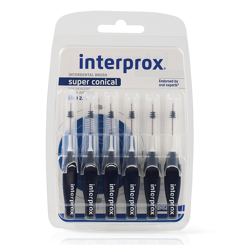 Interprox phd 2,0 / super conical blauw blister