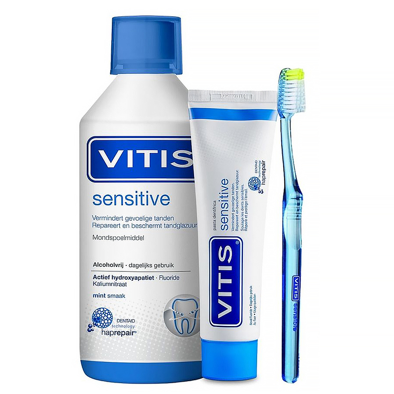 Vitis sensitive tandenborstel