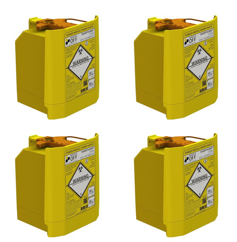 Needleoff sharptainer 4-pack