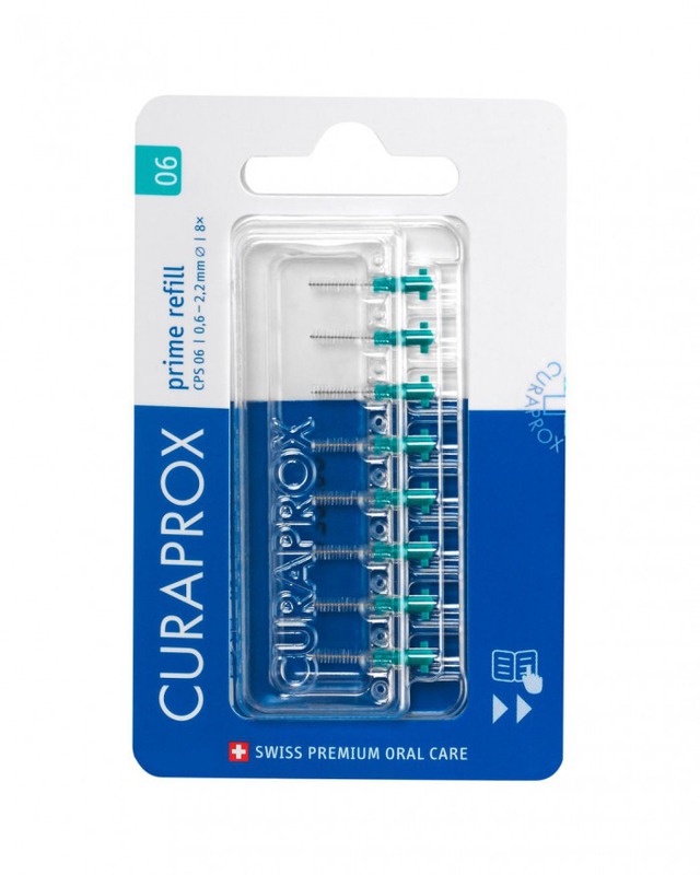 Curaprox cps 06 prime refill 0,6/2,2mm blauw