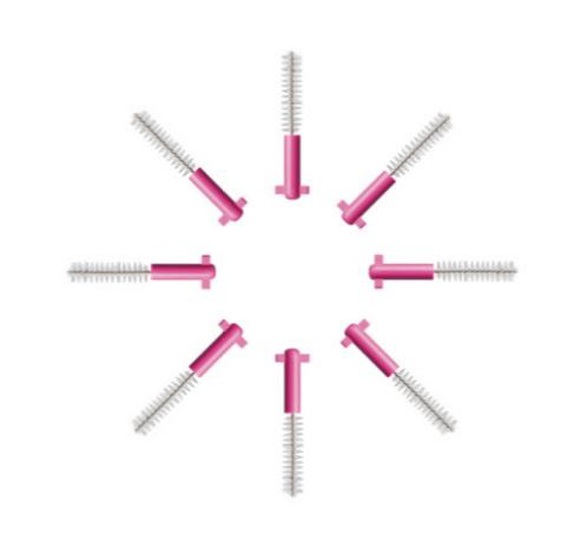 Curaprox cps 08 prime refill 0,8/3,2mm roze