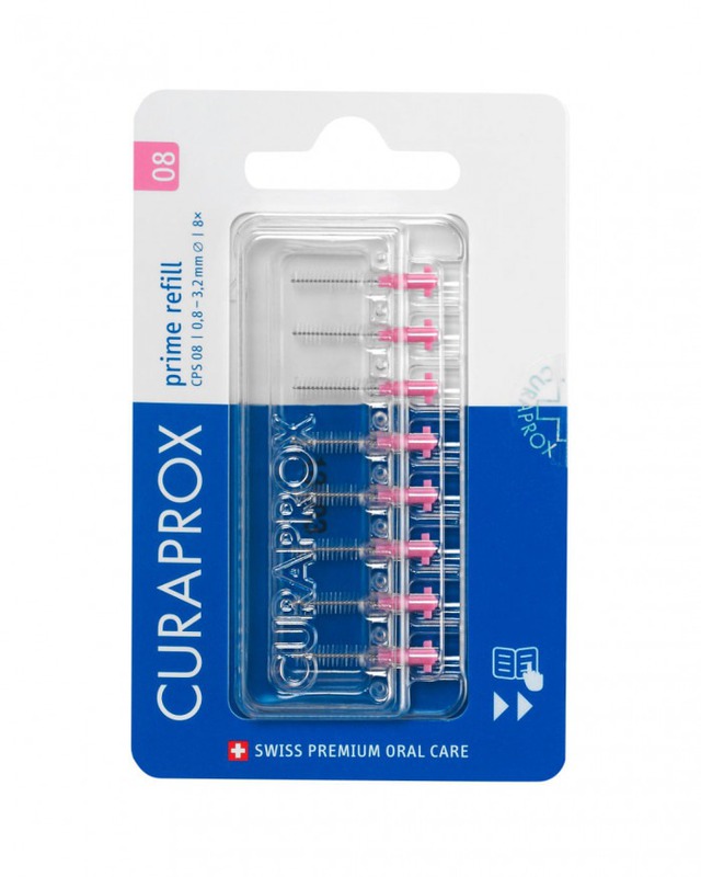 Curaprox cps 08 prime refill 0,8/3,2mm roze