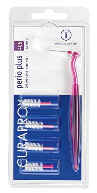 Curaprox cps 406 perio start fuchsia + houders