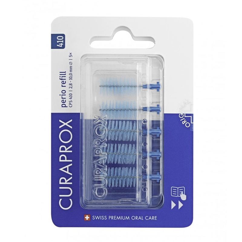 Curaprox cps 410 perio plus 2,5/10,0mm blauw+heft