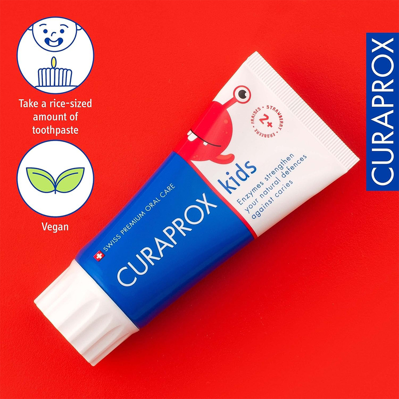 Curaprox kinder tandpasta aardbei 2+ jaar