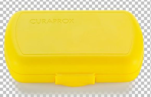 Curaprox reisset geel (borstel/tandpasta/rager)