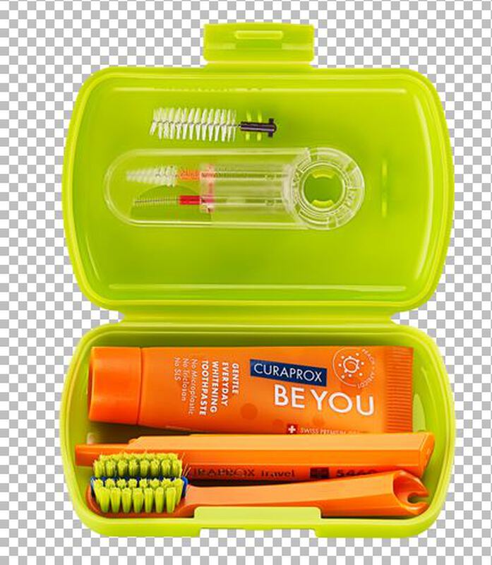 Curaprox reisset groen (borstel/tandpasta/rager)