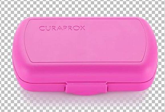 Curaprox reisset roze (borstel/tandpasta/rager)