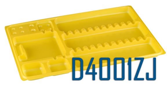 Dispo-trays geel 28x18cm