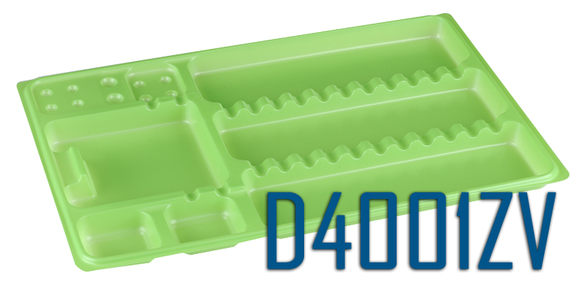 Dispo-trays groen 28x18cm