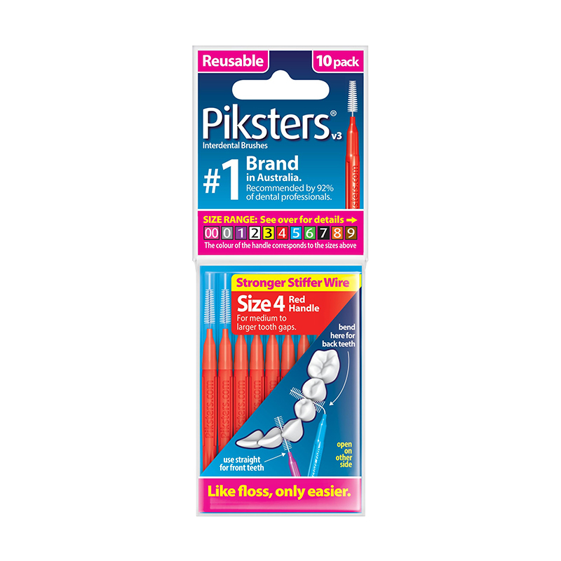 Piksters ragers size 4 rood