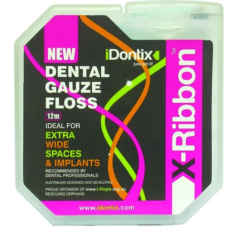 Idontix floss xribbon lint