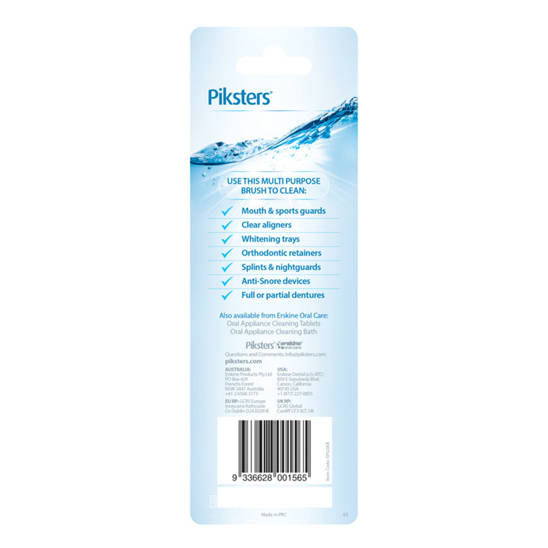 Piksters denture brush / mp oral appliance brush