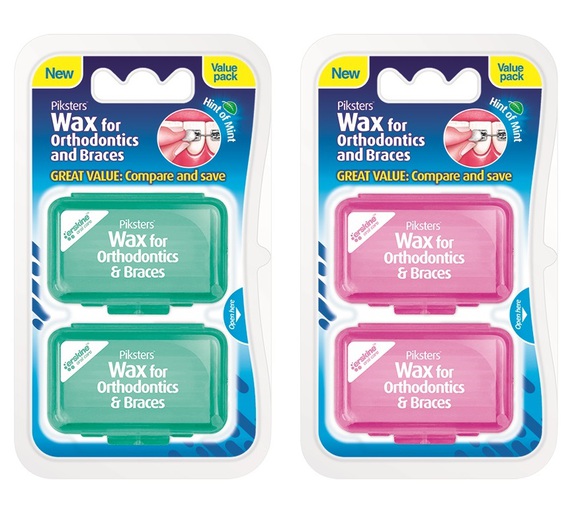 Piksters orthodontic wax mint twinpacks