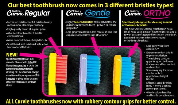 Piksters curvie regular tandenborstel