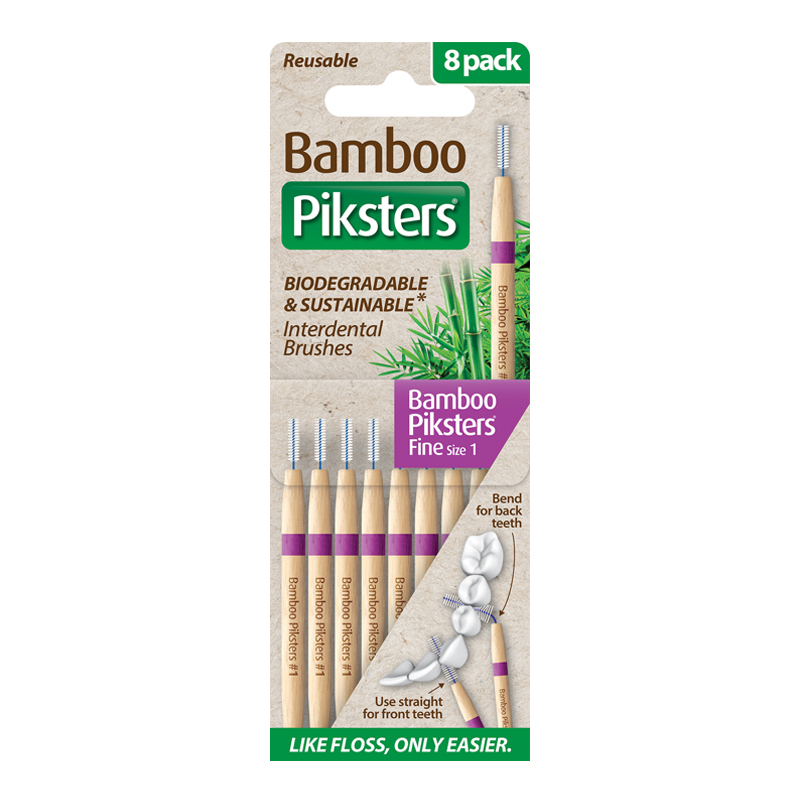 Bamboo piksters ragers size 1 fijn paars