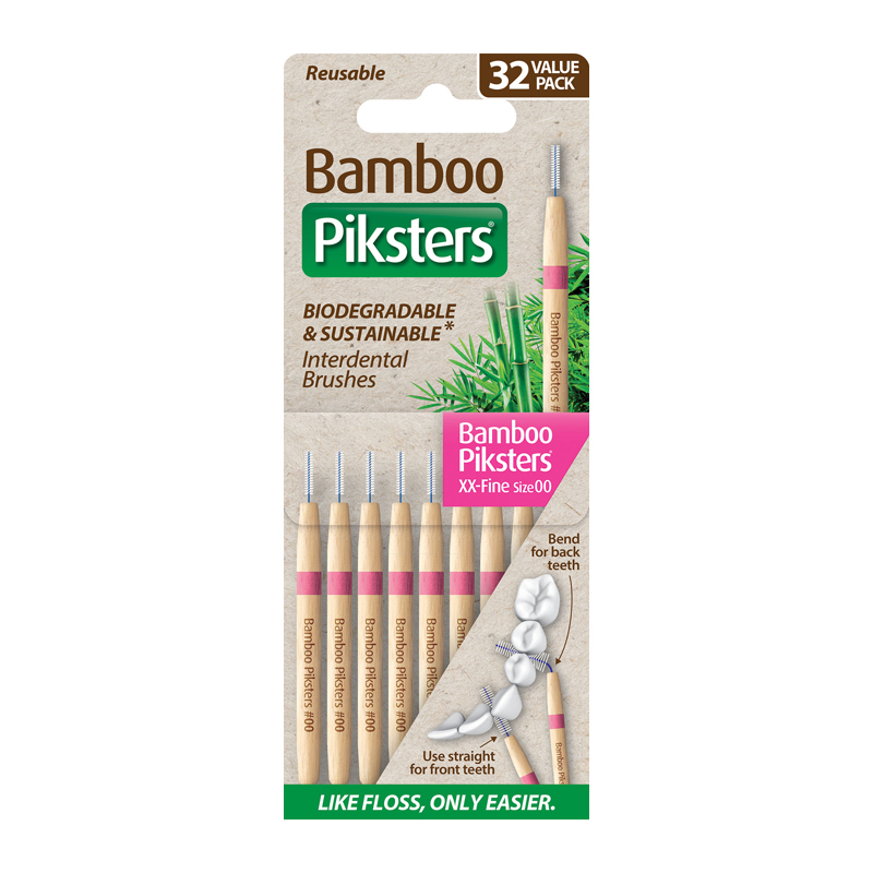 Bamboo piksters ragers size 00 xx-fijn roze