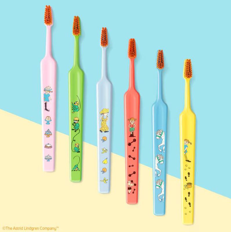 Tepe tandenborstel kids x-soft pippi langkous +3jr