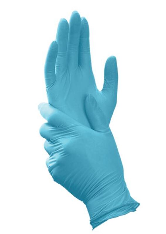 Blossom nitrile soft blue pf handschoenen small