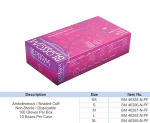 blossom nitrile lila pf handschoenen l tht 10-2025