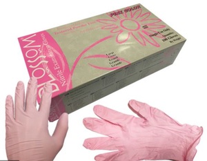blossom nitrile roze pf handschoenen l tht 12-2025
