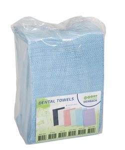 merbach dental towels blauw 3-laags papier/pe