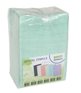 merbach dental towels groen 3-laags papier/pe