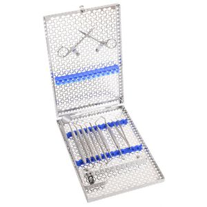 din cassette voor 13 instrumenten lavendel