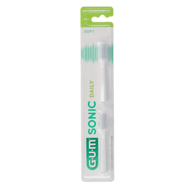Gum sonic daily opzetborstels wit