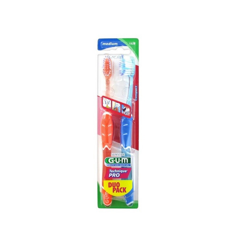 Gum technique pro tandenborstel medium duo-pack