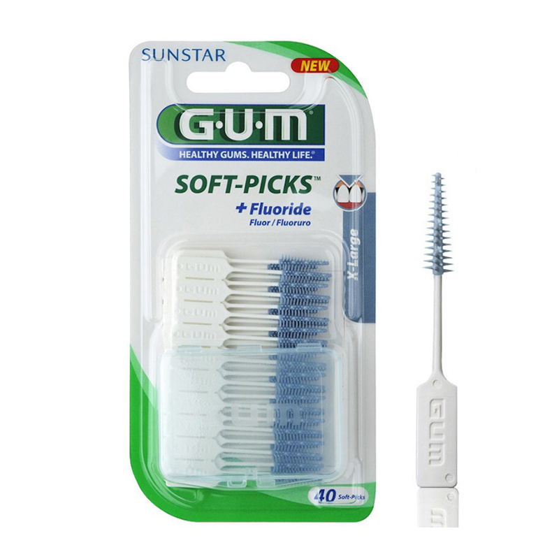 Gum soft-picks original x-large blauw