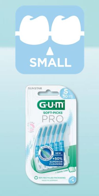 Gum soft-picks pro small blauw