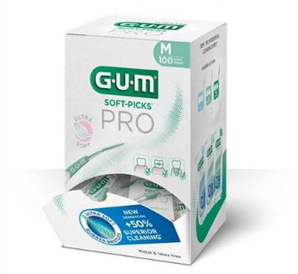 Gum soft-picks pro small instructiebox blauw